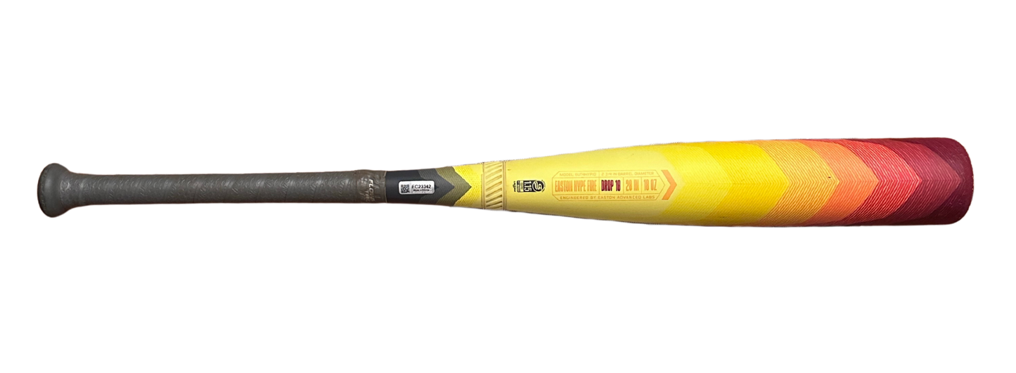Used 2024 Easton Hype Fire Two-Piece Composite | USSSA | Drop -10, 28"/18oz | EUT4HYP10 (Copy)