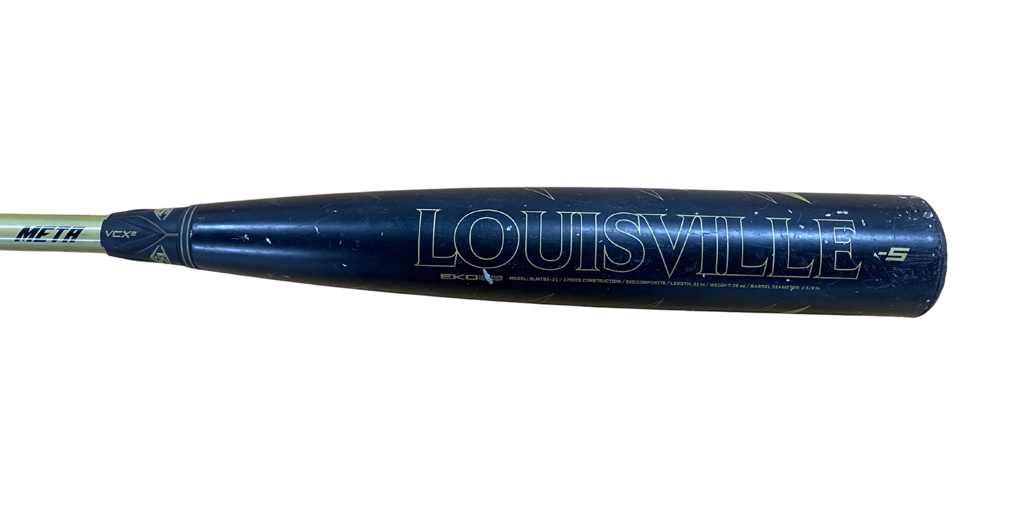 Used 2021 Louisville Slugger Meta Baseball Bat | USSSA | Drop -5, 31in/26oz | SLMTB5-21