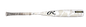 A Rawlings Icon baseball bat featuring a white and beige camouflage pattern on the barrel, a textured black and white grip, and a gold and black Icon logo near the end.