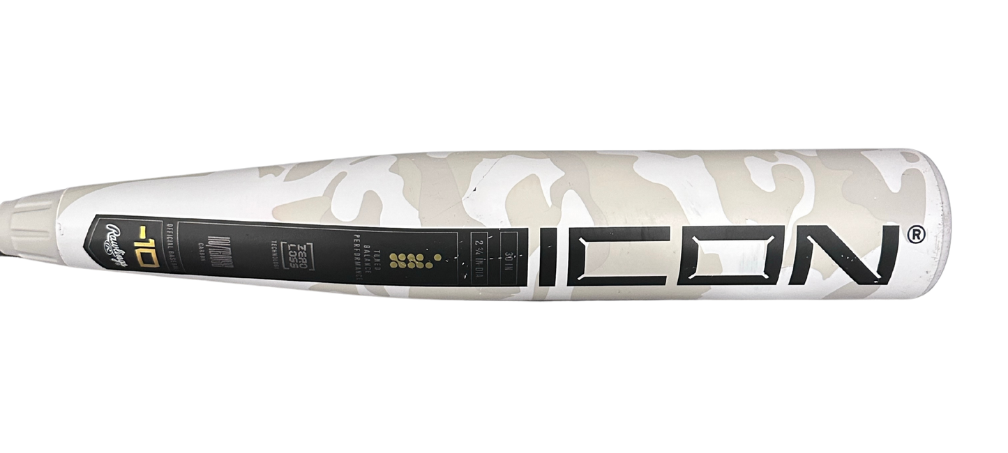 Used Rawlings Icon | USSSA | 30"/20oz Drop -10 | Camo | RUT5I10